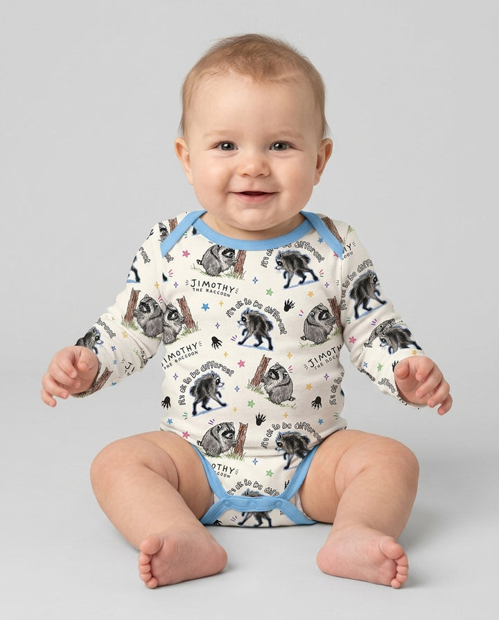 Gerippte Babykleidung mit individuellem Foto - Weich &amp; Skizzenhaft