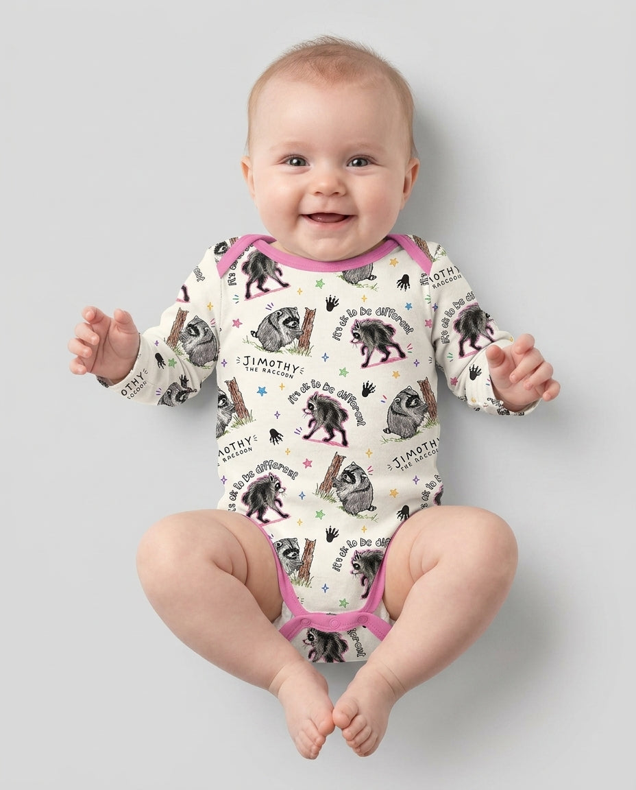 Gerippte Babykleidung mit individuellem Foto - Weich &amp; Skizzenhaft
