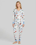 The North Pole Map Bamboo Women Pajama Set