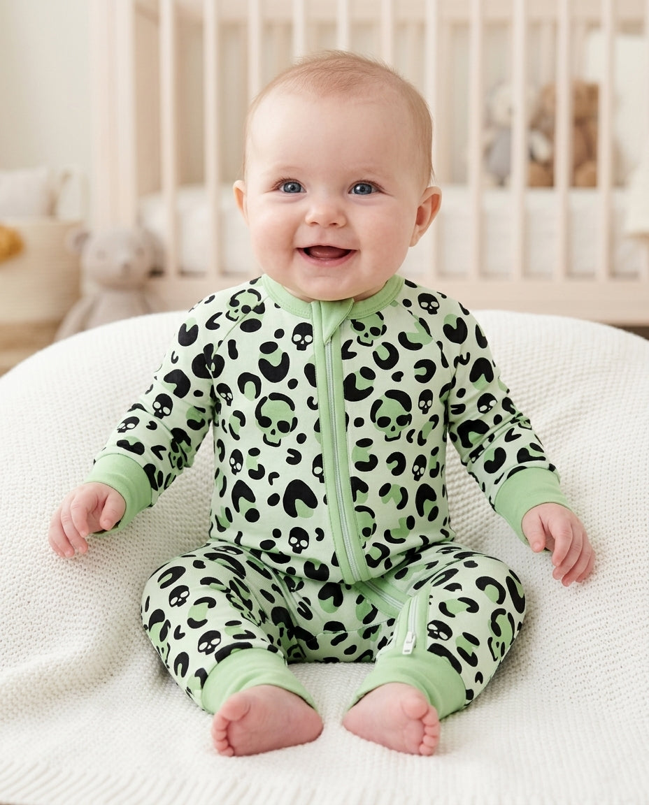 Leopard Skull Bamboo Convertible Zippy