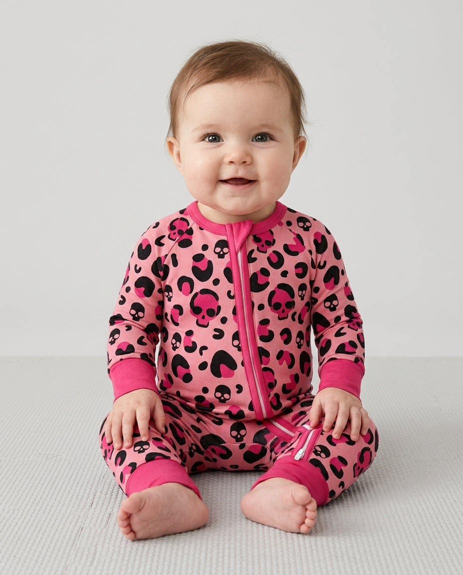 Leopard Skull Bamboo Convertible Zippy