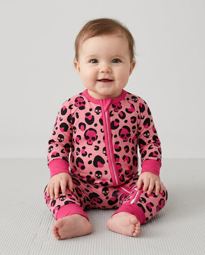 Leopard Skull Bamboo Convertible Zippy
