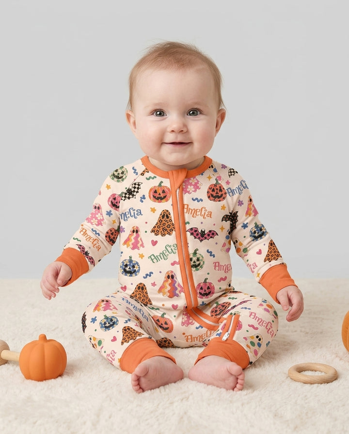 Funky Retro Halloween Bamboo Convertible Zippy