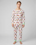Cute Glitter Dumpling Bamboo Men's Pajama Set