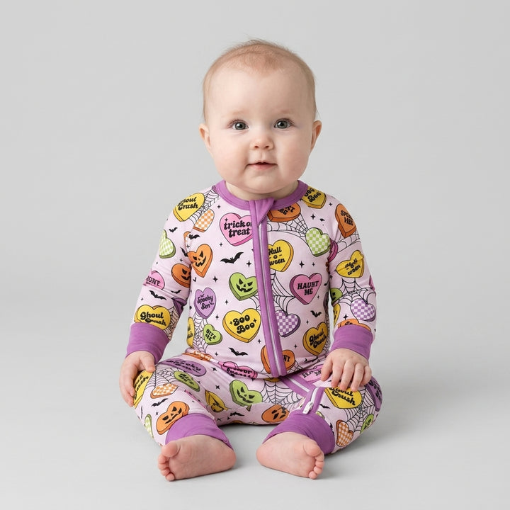 Halloween Candy Hearts Bamboo Convertible Zippy