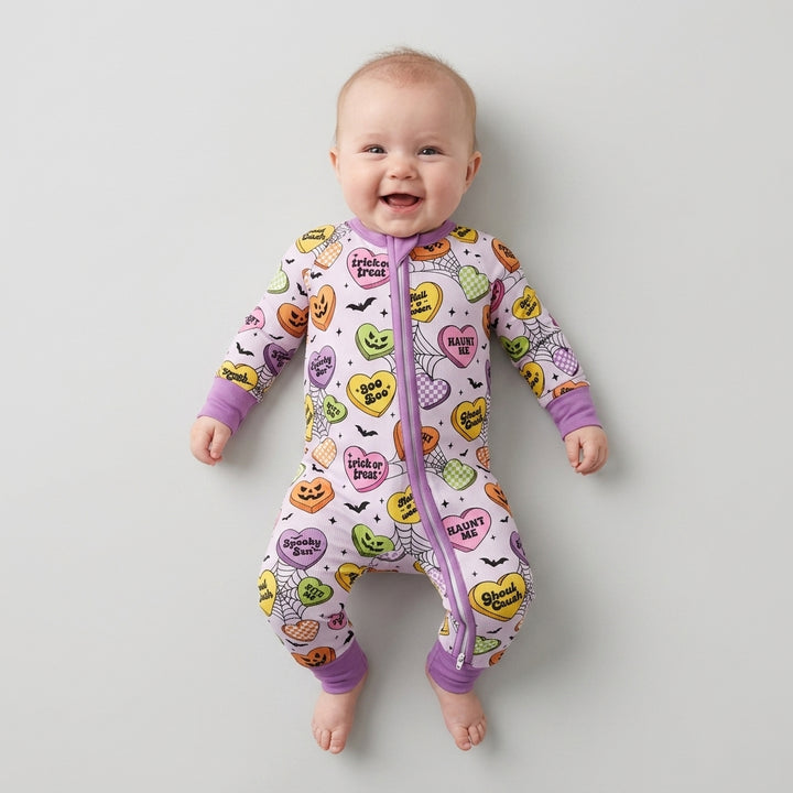 Halloween Candy Hearts Bamboo Convertible Zippy