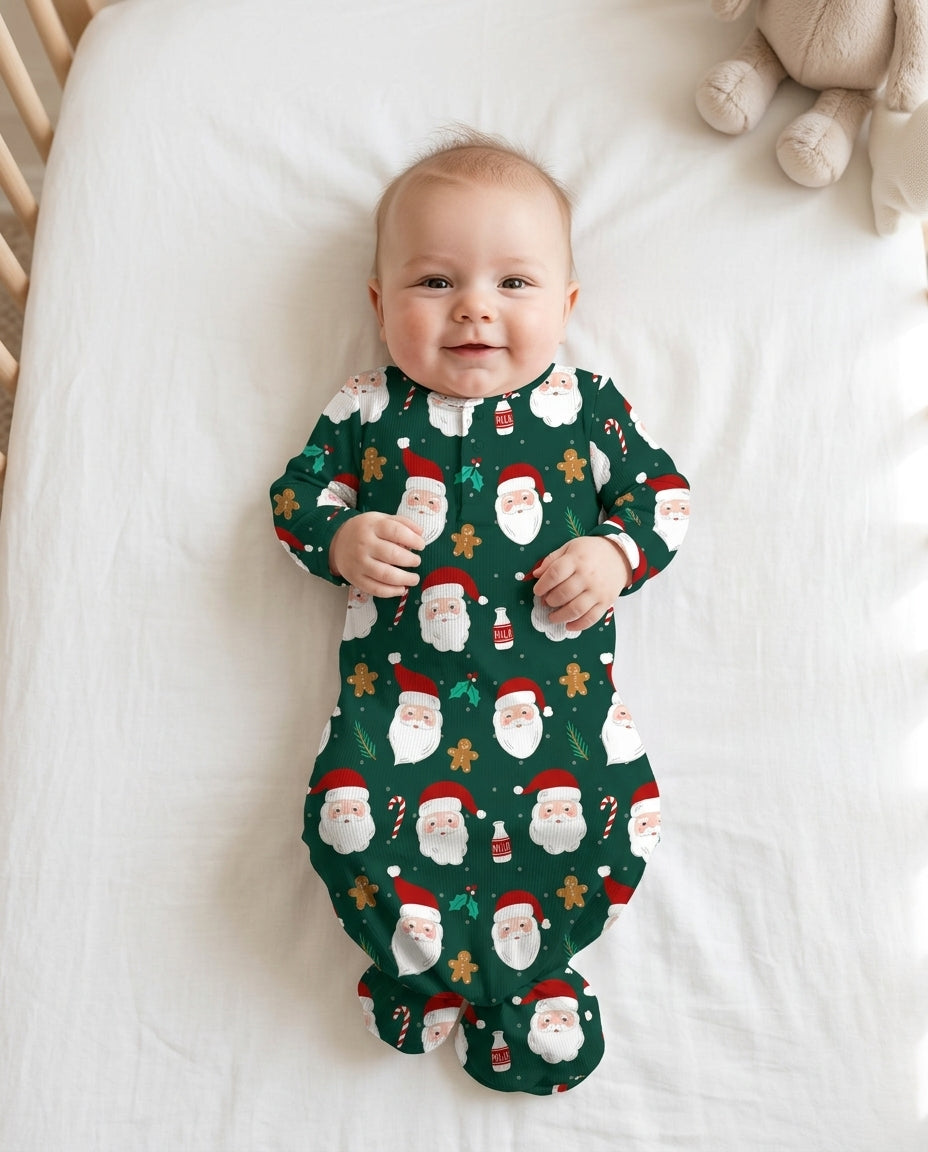 Christmas Sweet Santa Bamboo Knot Gown