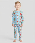 Jolly Holiday Friends Bamboo Two Piece Long Sleeve Pajama Set