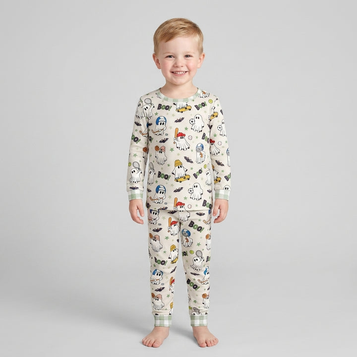Blooming Boo Crew Bamboo Two Piece Long Sleeve Pajama Set