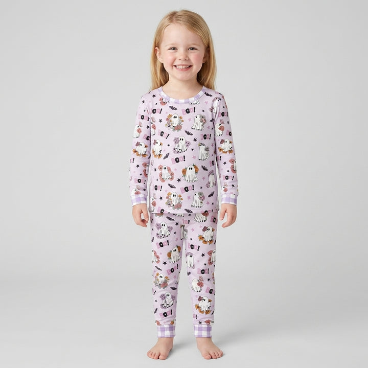 Blooming Boo Crew Bamboo Two Piece Long Sleeve Pajama Set