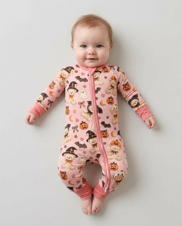 Cozy Coquette Teddy Bear Halloween Bamboo Convertible Zippy