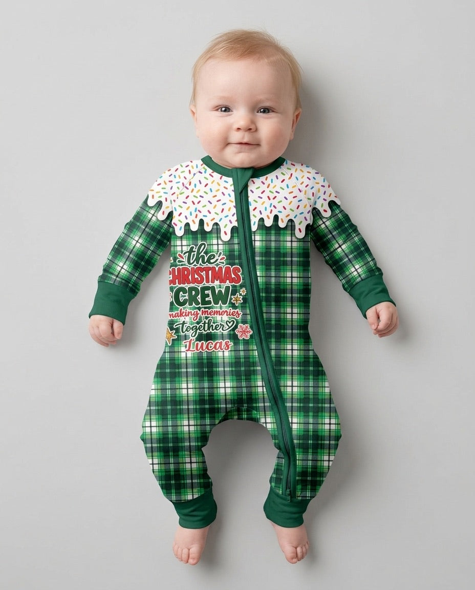 The Christmas Crew Custom Name Bamboo Convertible Zippy