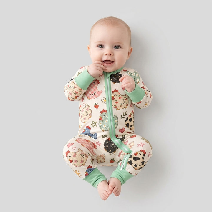 Playful Farm Chicken Bamboo Convertible Zippy