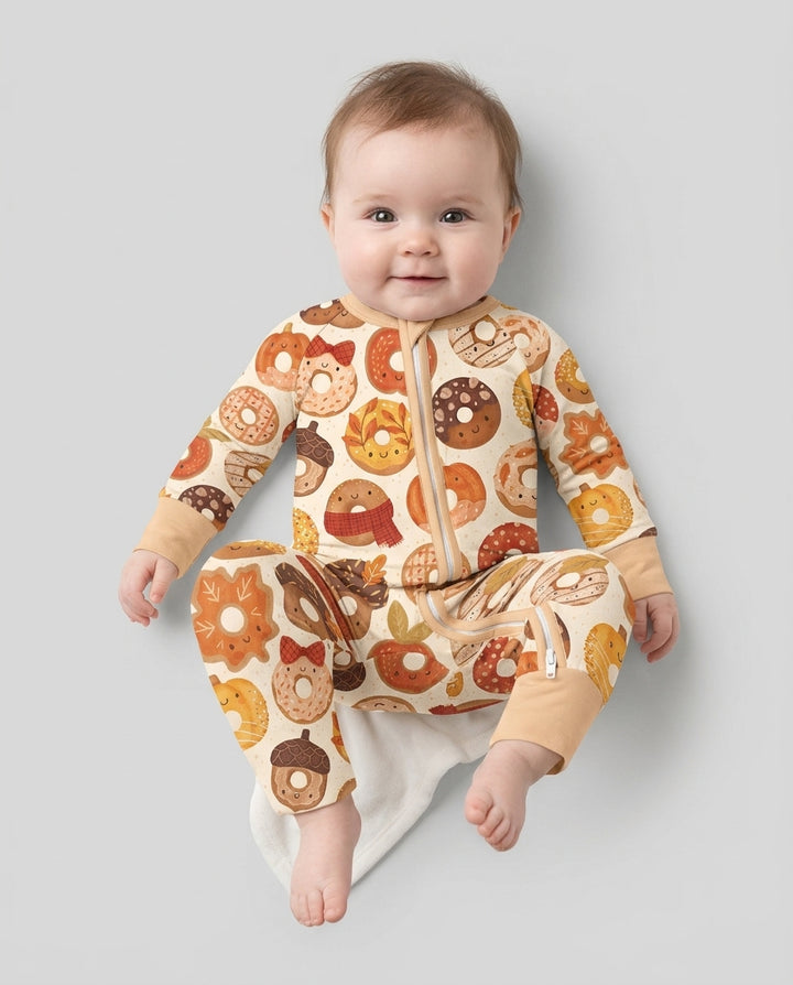 Cute Autumn Donut Bamboo Convertible Zippy
