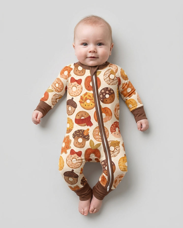 Cute Autumn Donut Bamboo Convertible Zippy