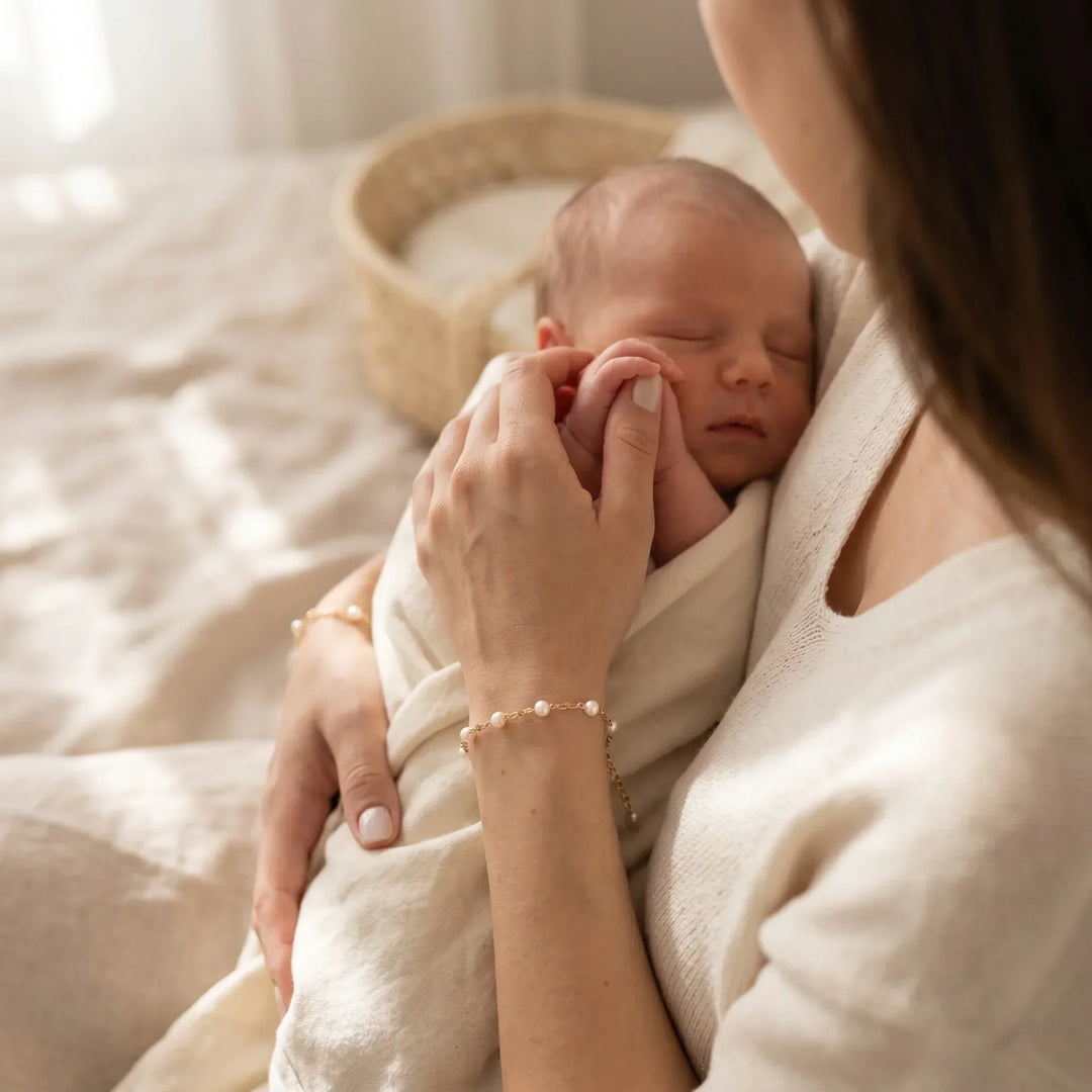 Das Perlenband: Mama und Ich Partnerarmband-Set