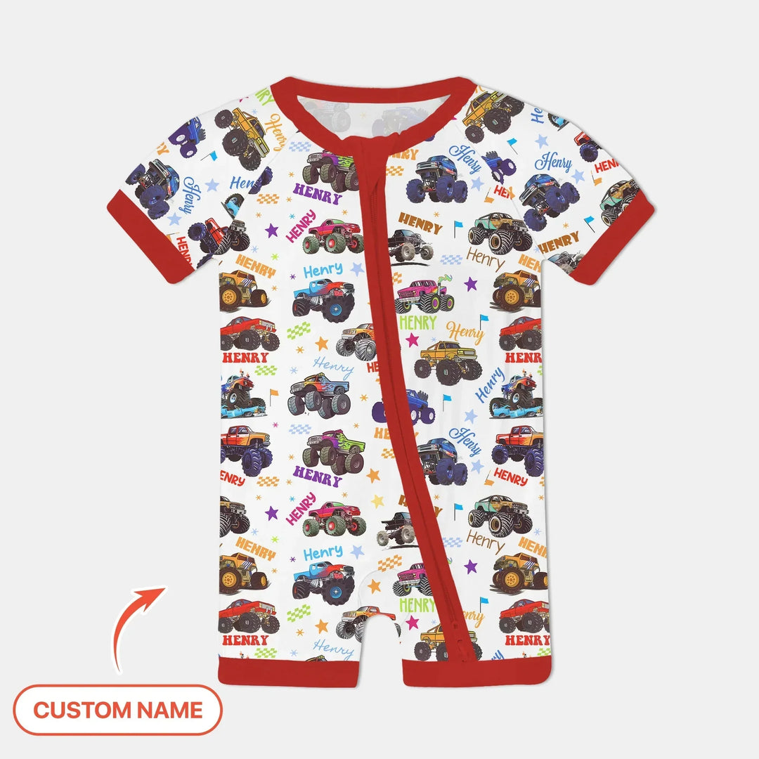 Monster Truck Custom Name Shorty Zippy , Monster Truck Custom Name Shorty Zippy - 0-3M