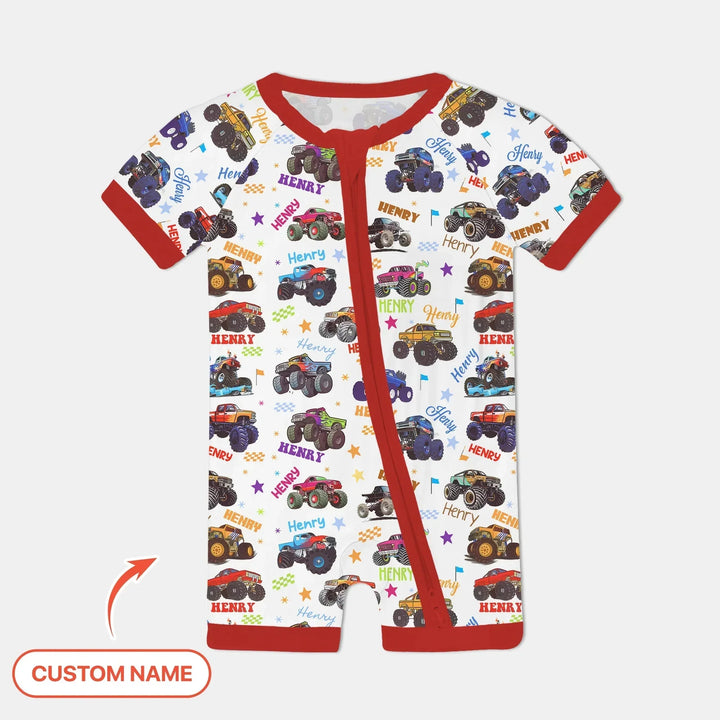 Monster Truck Custom Name Shorty Zippy , Monster Truck Custom Name Shorty Zippy - 0-3M