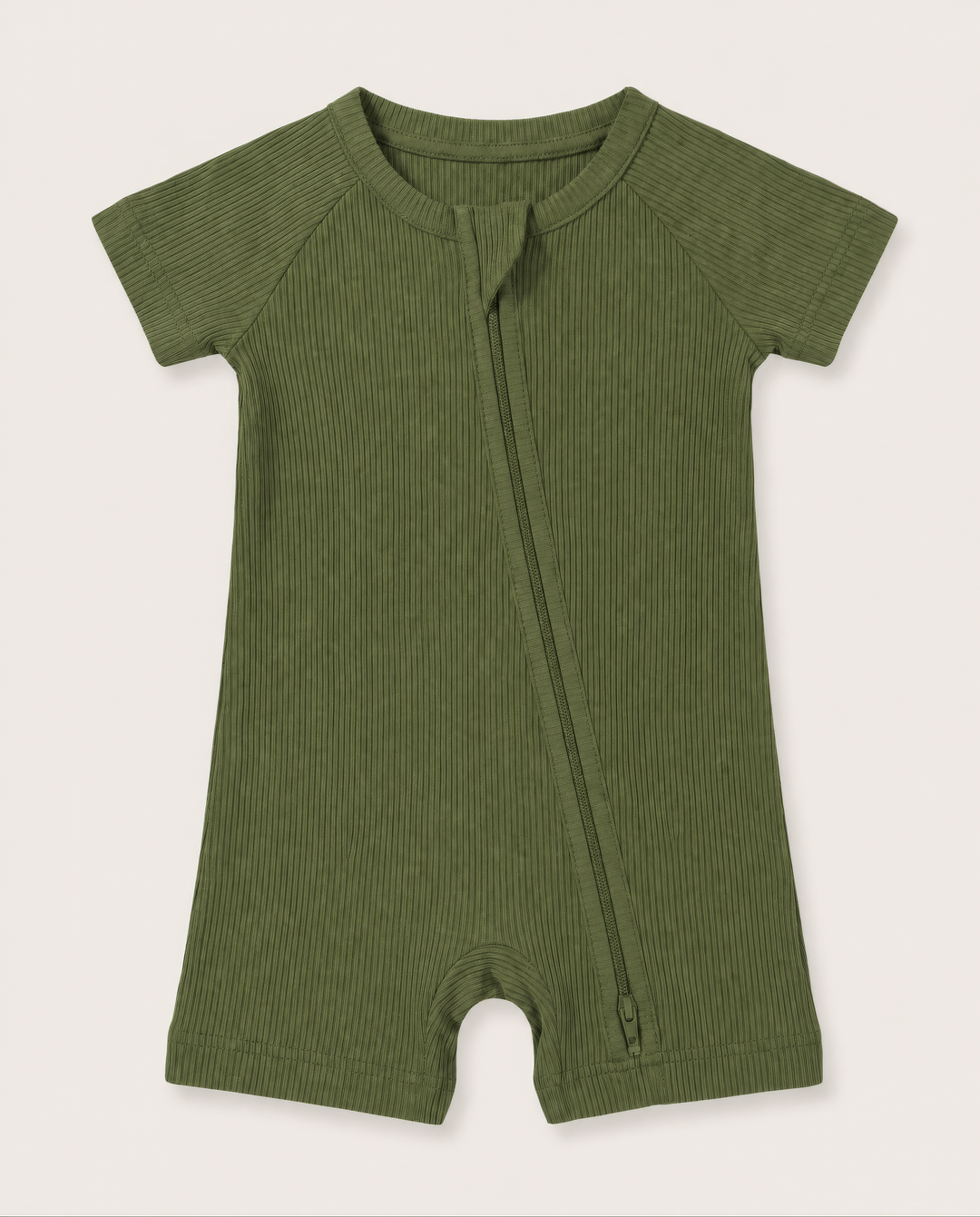 Ribbed Bamboo Shorty Zippy