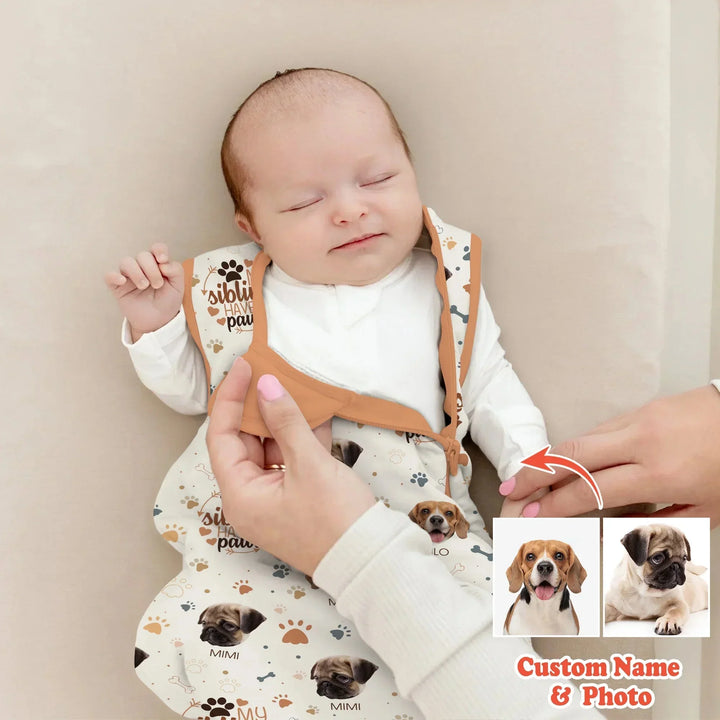 My Siblings Have Paws Sleep Bag 1.0 TOG , My Siblings Have Paws Sleep Bag 1.0 TOG - XS
