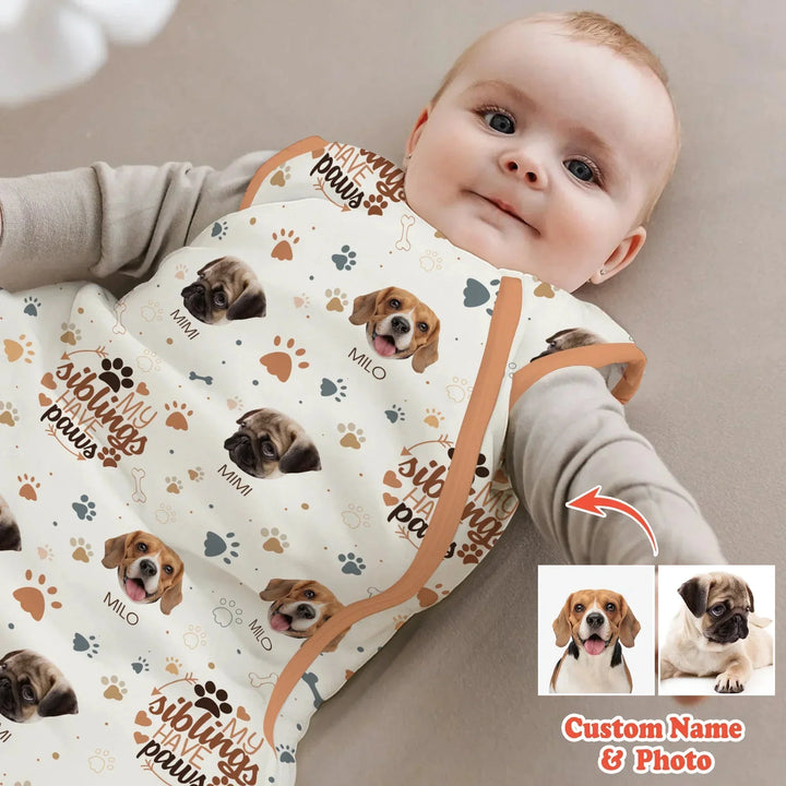 My Siblings Have Paws Sleep Bag 1.0 TOG , My Siblings Have Paws Sleep Bag 1.0 TOG - XS