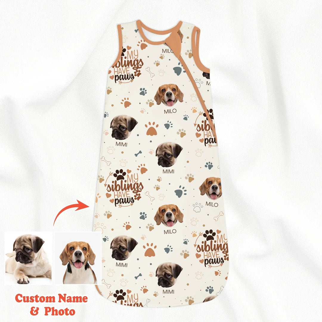 My Siblings Have Paws Sleep Bag 1.0 TOG , My Siblings Have Paws Sleep Bag 1.0 TOG - XS