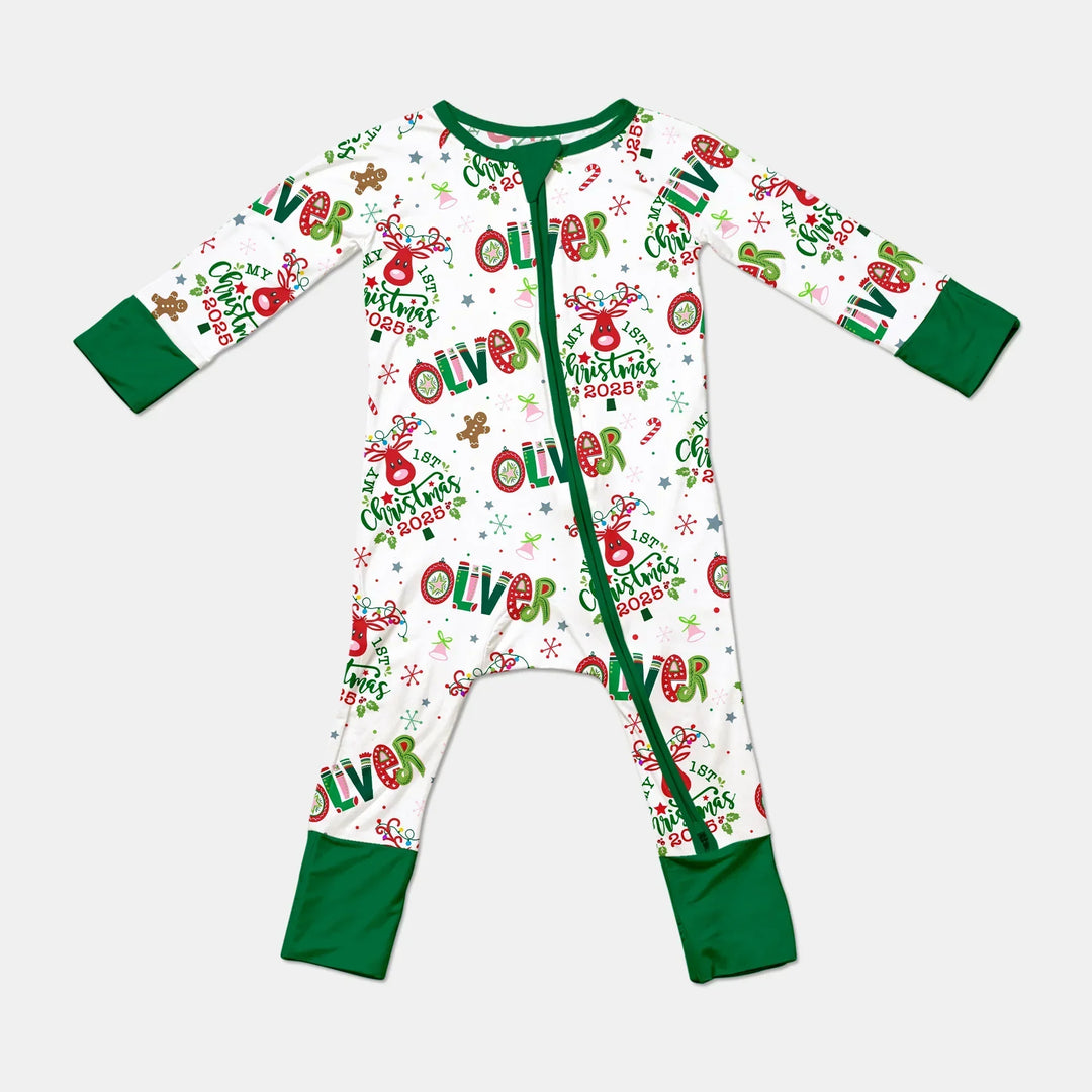 Custome Name "Whimsical Little Green" Convertible Zippy , Custome Name "Whimsical Little Green" Convertible Zippy - 0-3M