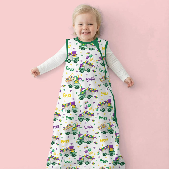 Mardi Gras Trucks Bamboo Sleep Bag