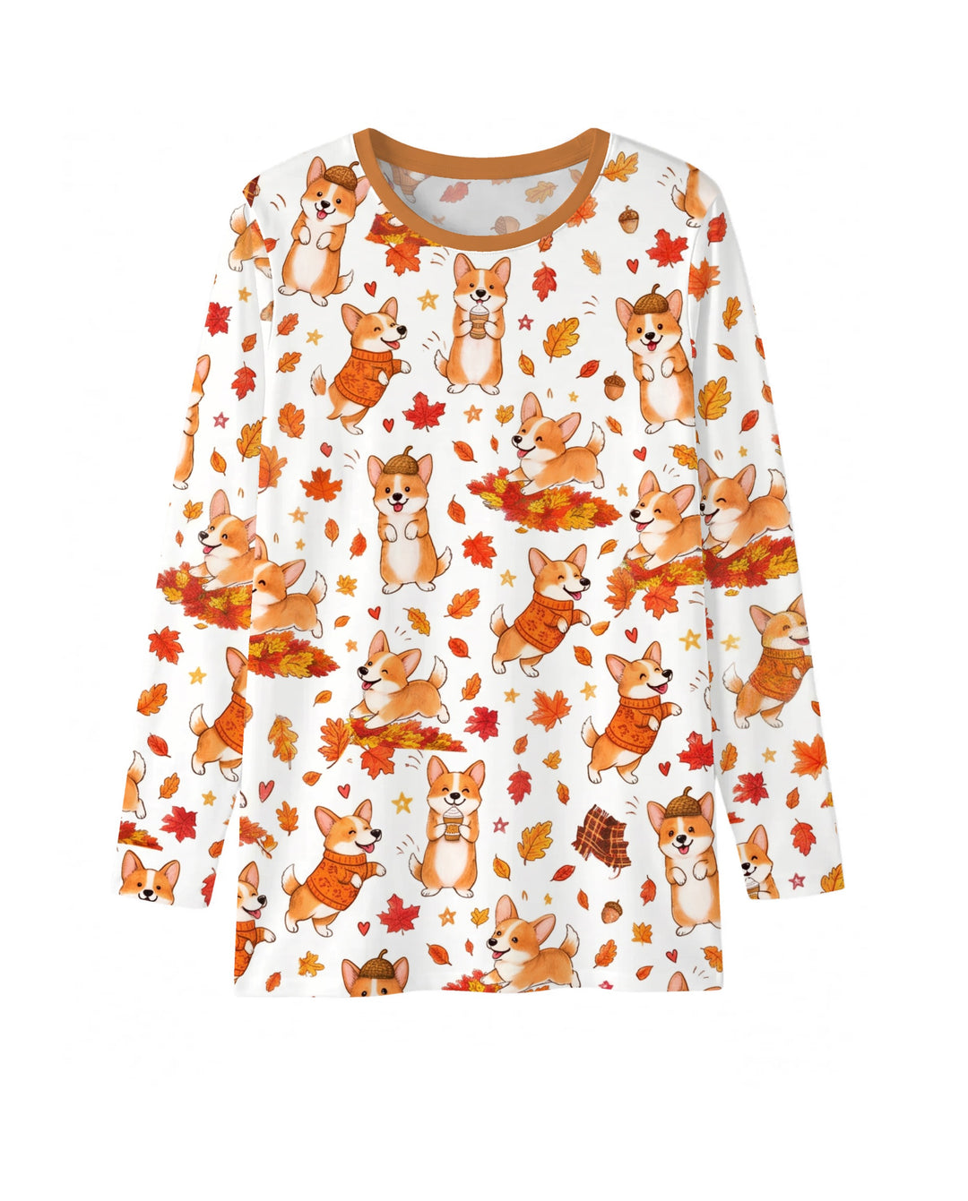 Happy Fall Corgis Bamboo Men's Pajama Set