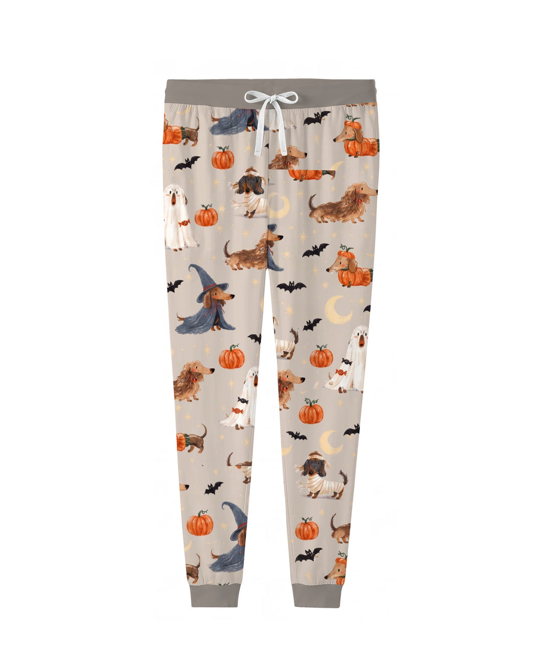 Spooky Dachshund Halloween Night Bamboo Women Pajama Set