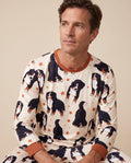 Playful Bernese Mountain Dog Moments Bamboo Men's Pajama Set