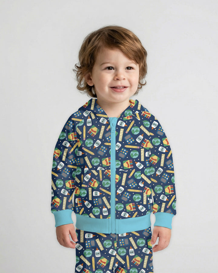 School Supply Bamboo Zip Hoodie