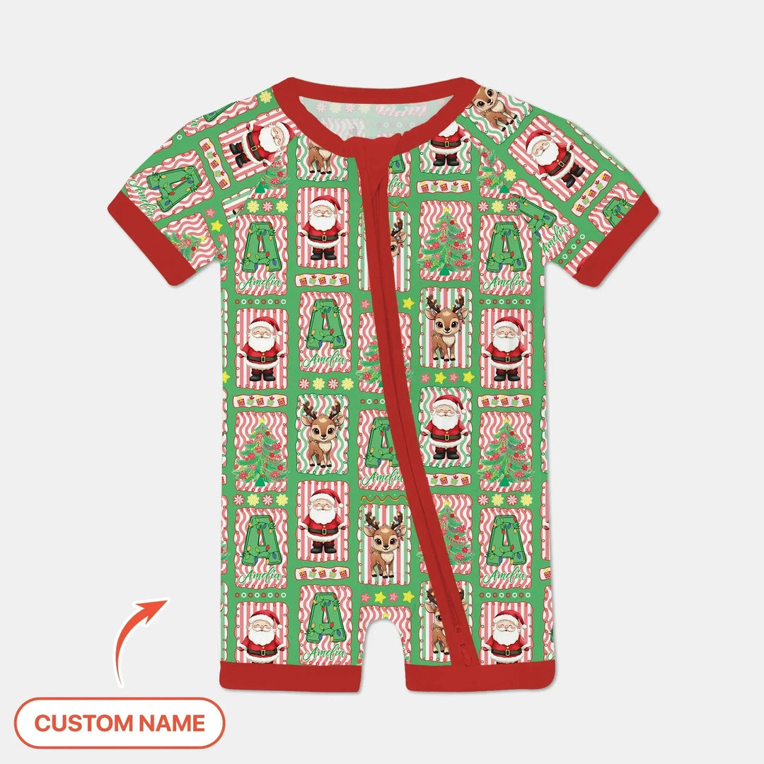 North Pole Wonderland Shorty Zippy , North Pole Wonderland Shorty Zippy - 0-3M