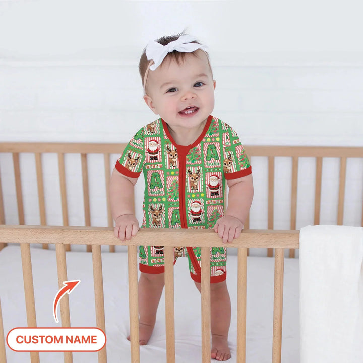 North Pole Wonderland Shorty Zippy , North Pole Wonderland Shorty Zippy - 0-3M