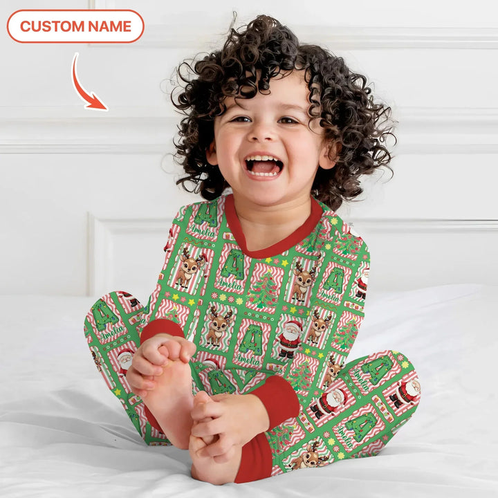 North Pole Wonderland Two Piece Long Sleeve Pajama Set , North Pole Wonderland Two Piece Long Sleeve Pajama Set - 12-18M