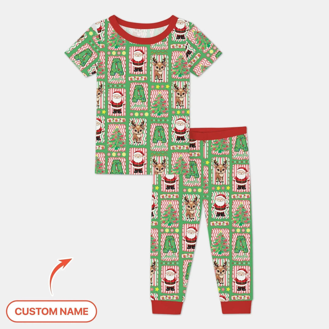 North Pole Wonderland Two Piece Short Sleeve Pajama Set , North Pole Wonderland Two Piece Short Sleeve Pajama Set - 12-18M