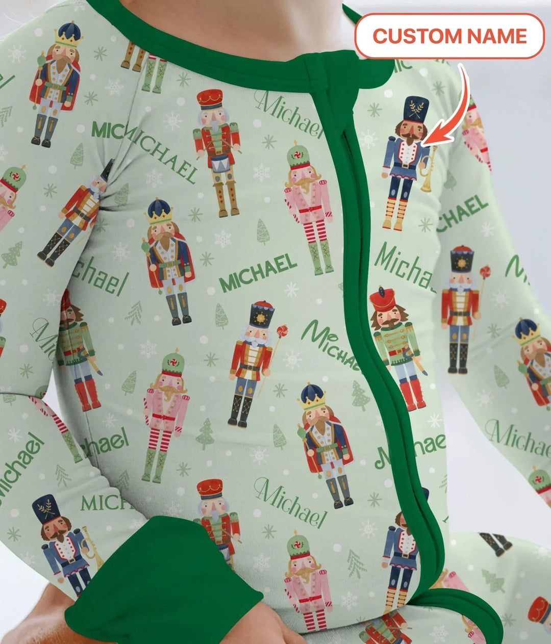 Nutcracker Parade Custom Name Boy Convertible Zippy , Nutcracker Parade Custom Name Boy Convertible Zippy - 0-3M