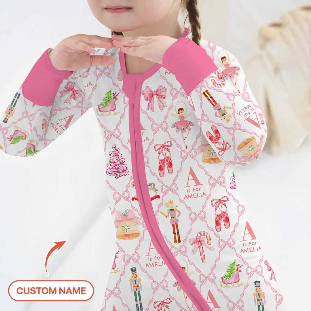 Nutcracker Sweet Dreams Custom Name Convertible Zippy , Nutcracker Sweet Dreams Custom Name Convertible Zippy - 0-3M