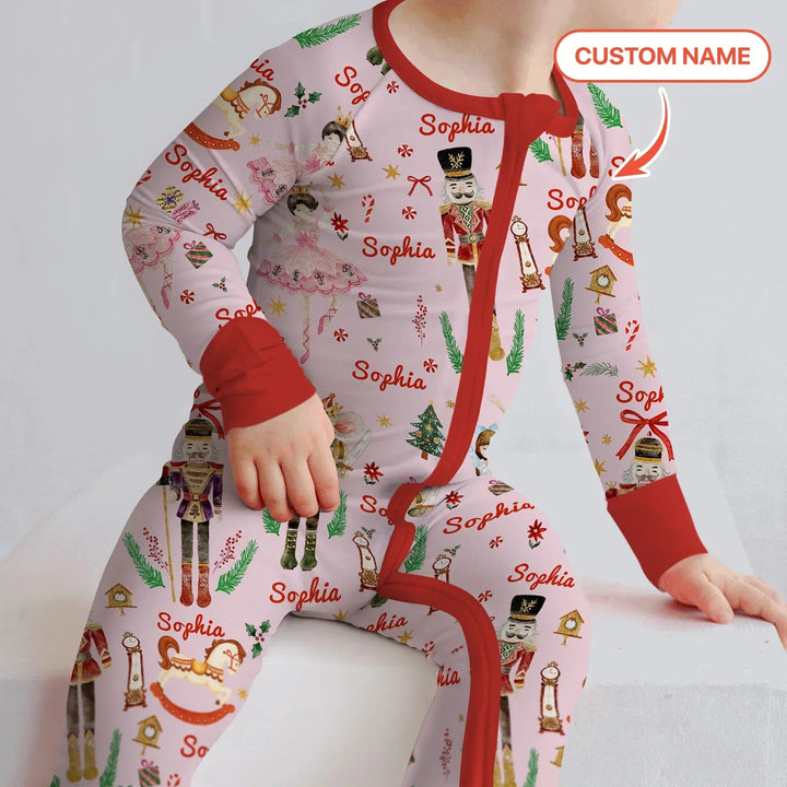 Nutcracker’s Christmas Dream Custom Name Convertible Zippy , Nutcracker’s Christmas Dream Custom Name Convertible Zippy - 0-3M