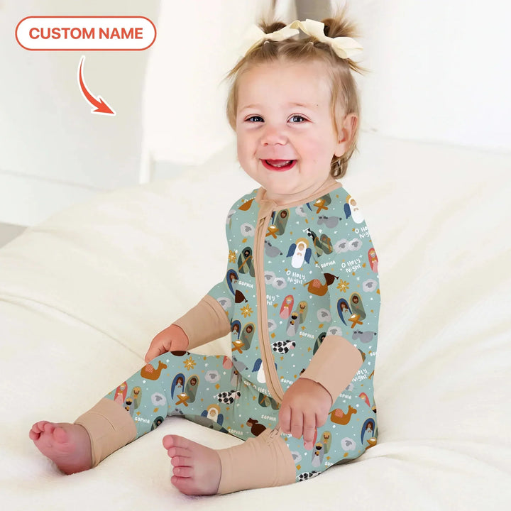 O Holy Night Custom Name Convertible Zippy , O Holy Night Custom Name Convertible Zippy - 0-3M