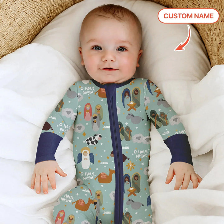 O Holy Night Custom Name Convertible Zippy , O Holy Night Custom Name Convertible Zippy - 0-3M