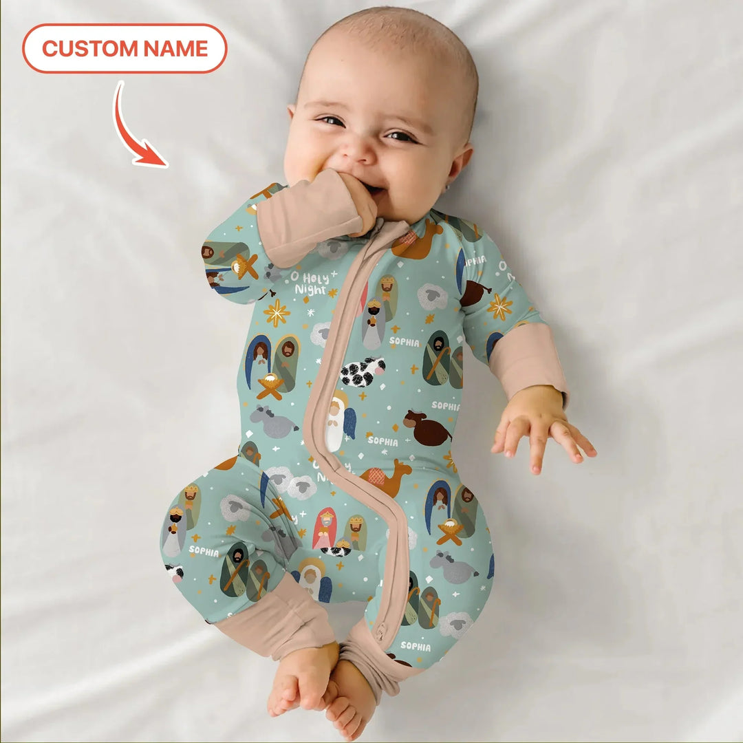 O Holy Night Custom Name Convertible Zippy , O Holy Night Custom Name Convertible Zippy - 0-3M