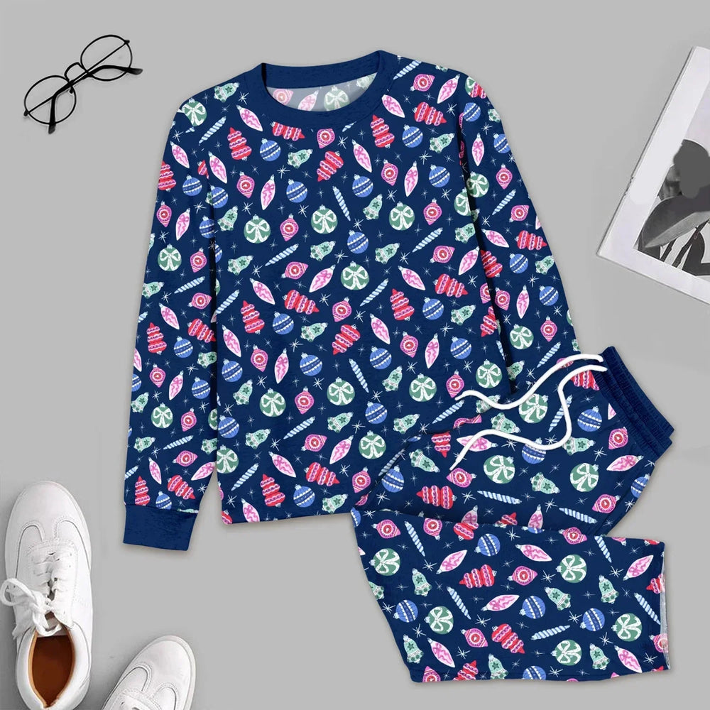 Ornaments Party Men's Pajama Set , Ornaments Party Men's Pajama Set - Only Shirt / XS