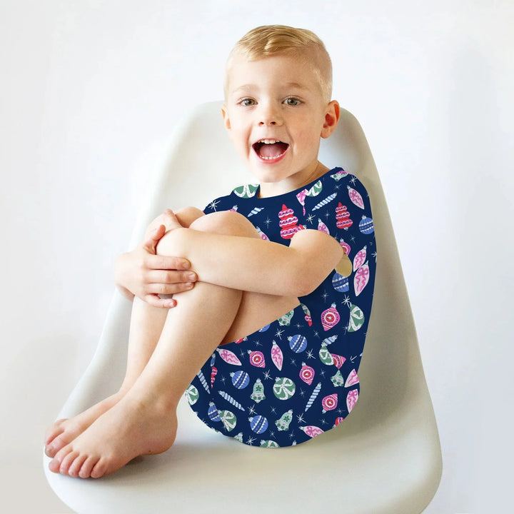 Ornaments Party Two Piece Short Sleeve Shorts Pajama Set , Ornaments Party Two Piece Short Sleeve Shorts Pajama Set - 12-18M