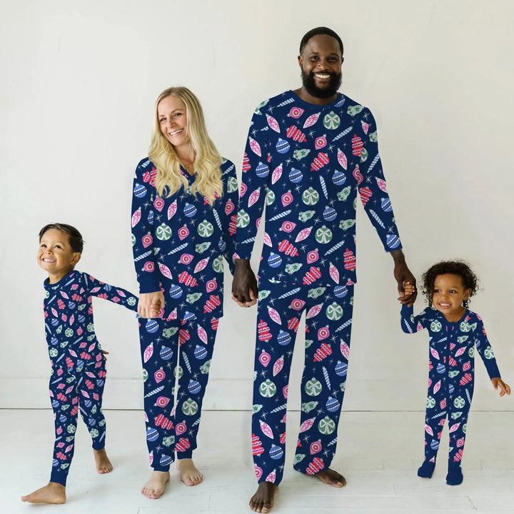 Ornaments Party Women Pajama Set , Ornaments Party Women Pajama Set - Only Shirt / S