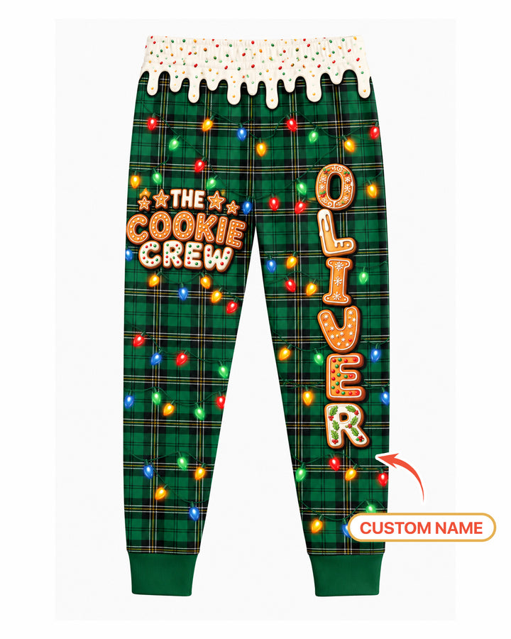 The Cookie Crew Custom Name Bamboo Two Piece Long Sleeve Pajama Set