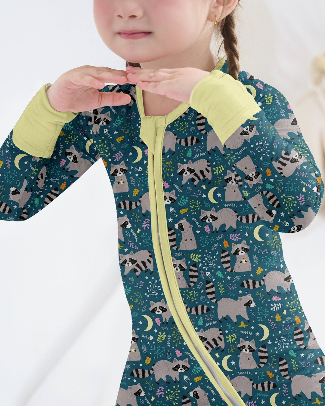 Midnight Raccoons Bamboo Convertible Zippy