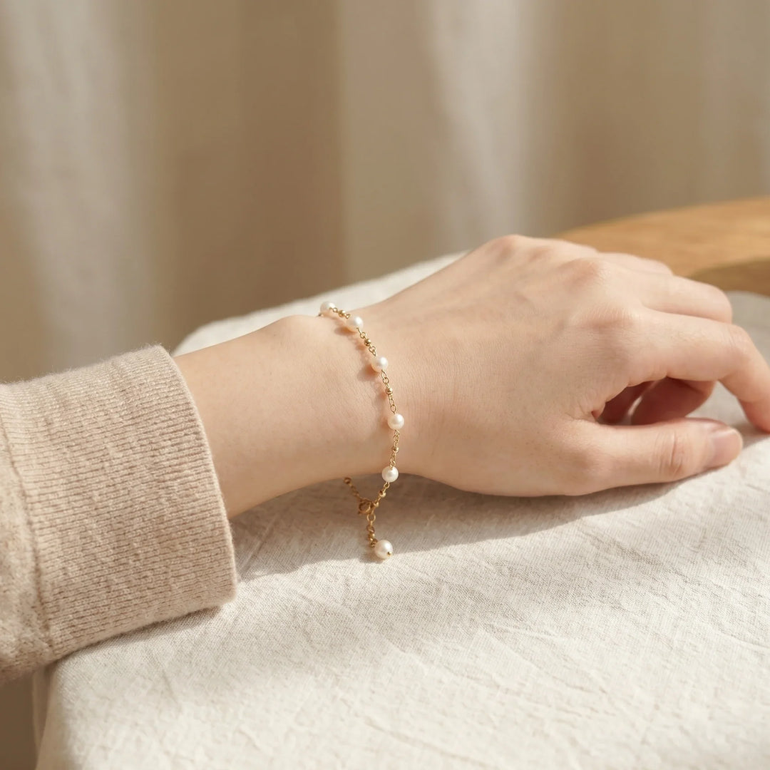 Das Perlenband: Mama und Ich Partnerarmband-Set