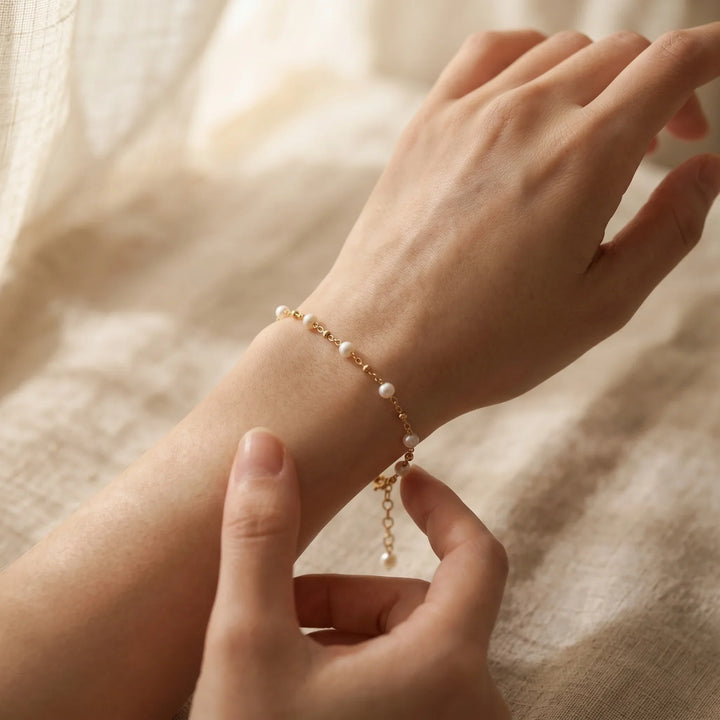Das Perlenband: Mama und Ich Partnerarmband-Set