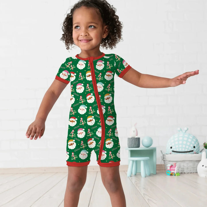 Personalized 1st Christmas Shorty Zippy , Personalized 1st Christmas Shorty Zippy - 0-3M